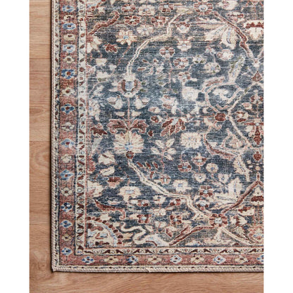 Chris Loves Julia Jules Denim/Spice  Rug - Chapin Furniture