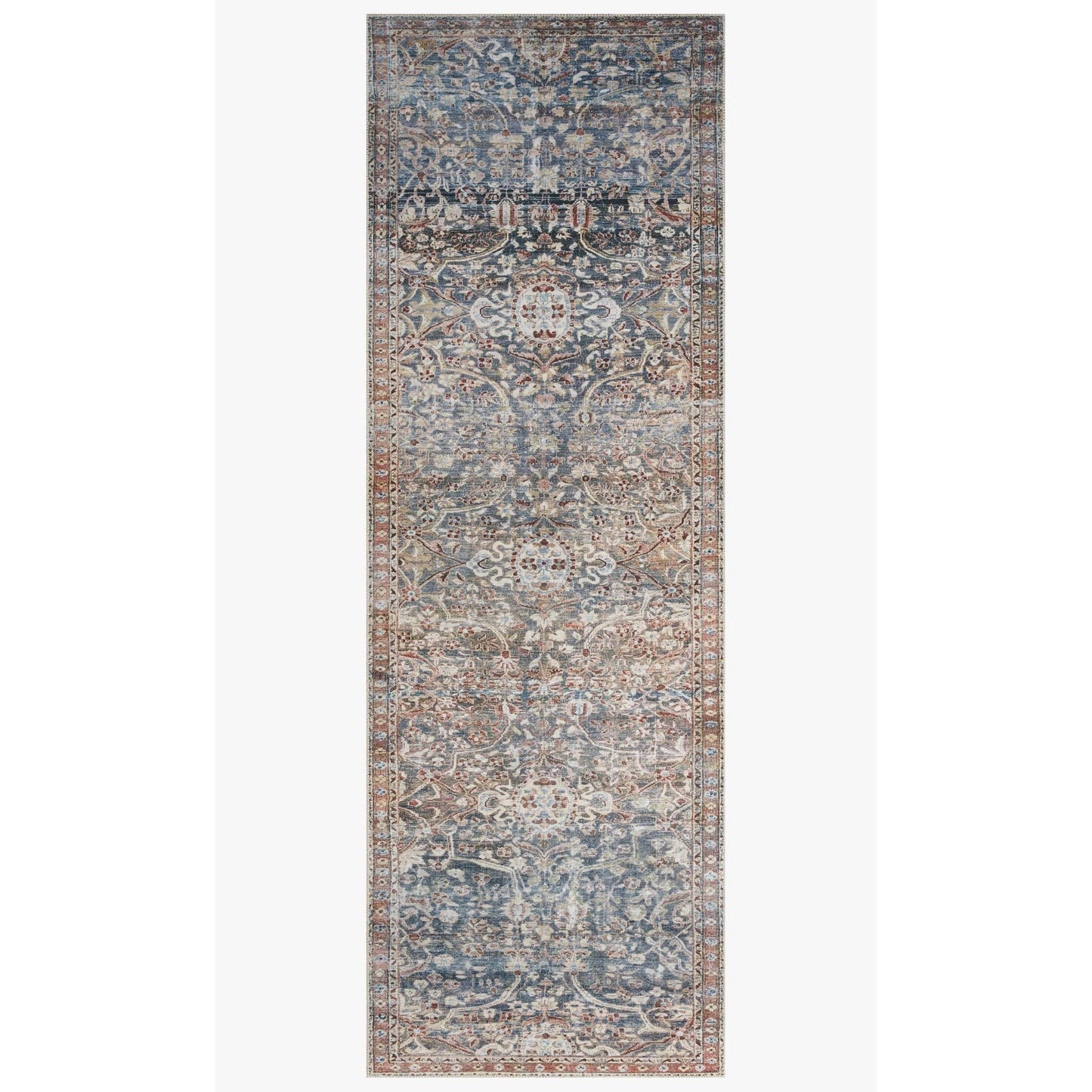 Chris Loves Julia Jules Denim/Spice  Rug - Chapin Furniture