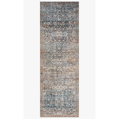Chris Loves Julia Jules Denim/Spice  Rug - Chapin Furniture