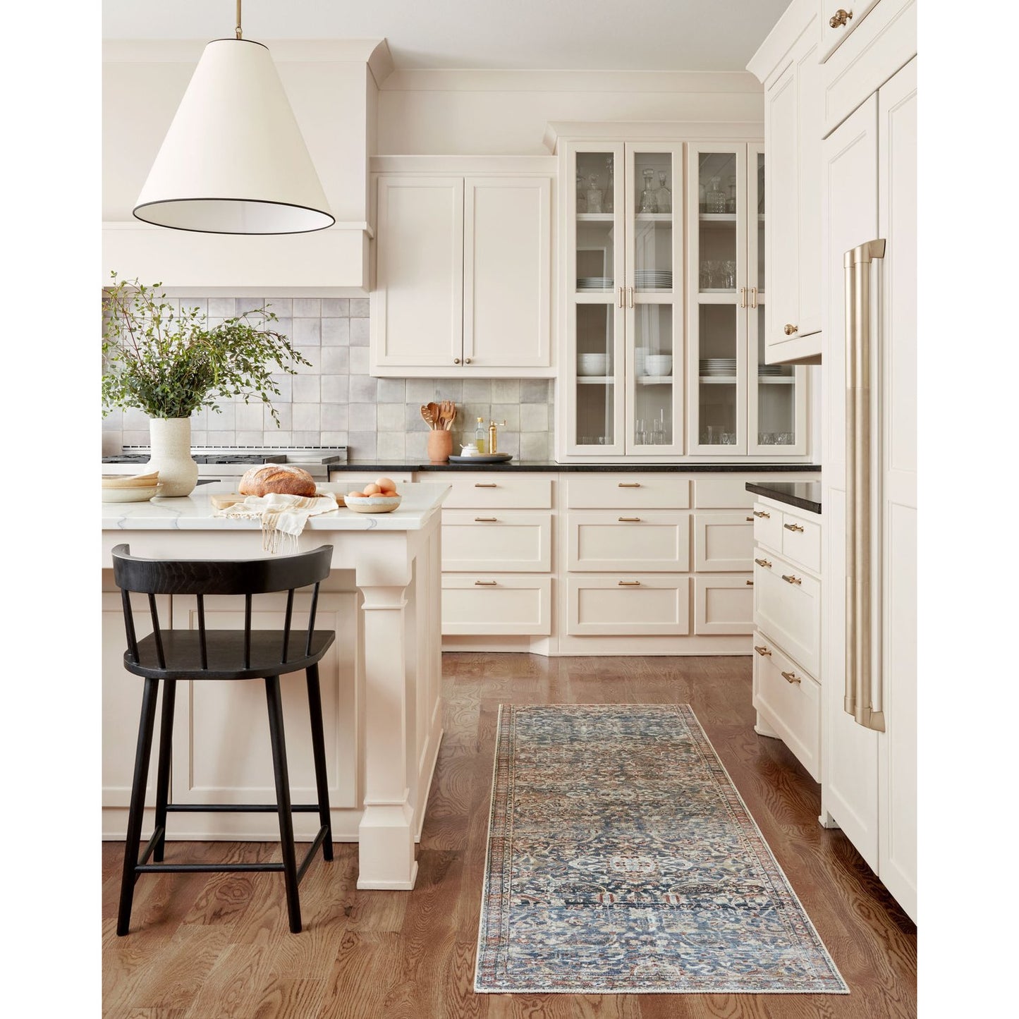 Chris Loves Julia Jules Denim/Spice  Rug - Chapin Furniture