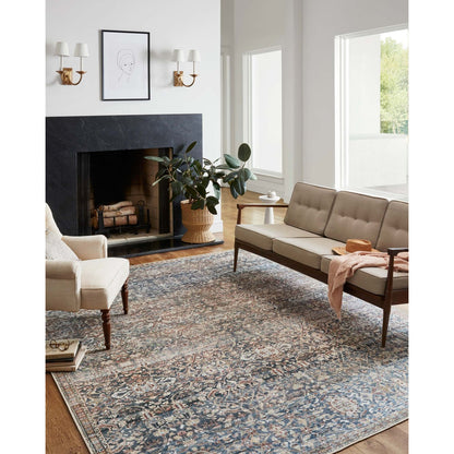 Chris Loves Julia Jules Denim/Spice  Rug - Chapin Furniture