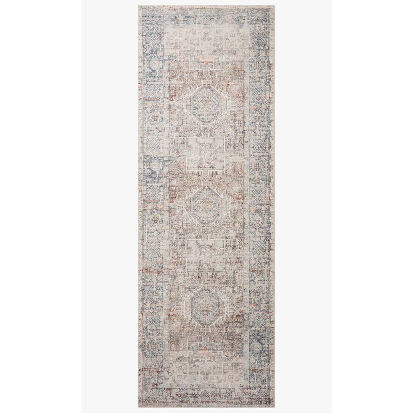 Chris Loves Julia Jules Natural/Ocean Rug - Chapin Furniture