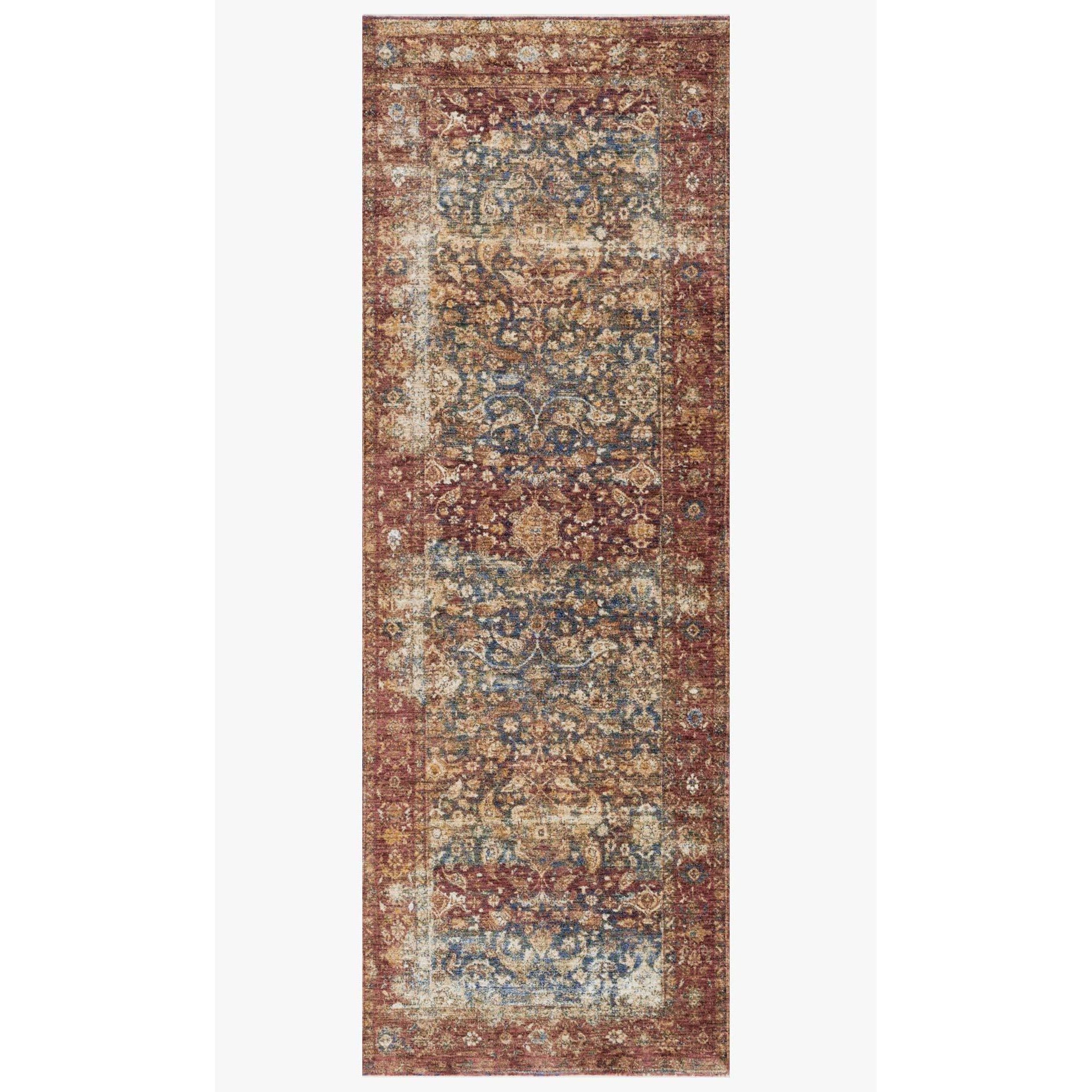 Magnolia Home Kennedy Denim/Brick Rug - Chapin Furniture