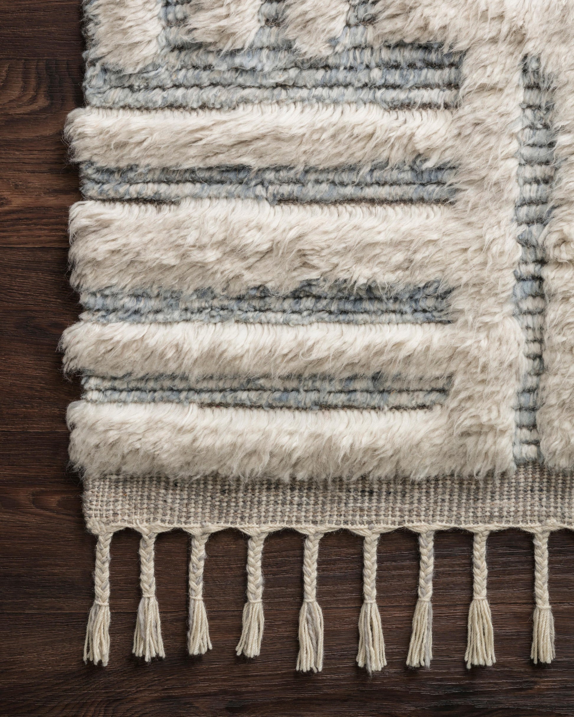 Loloi Khalid Ivory / Sky Rug - Chapin Furniture