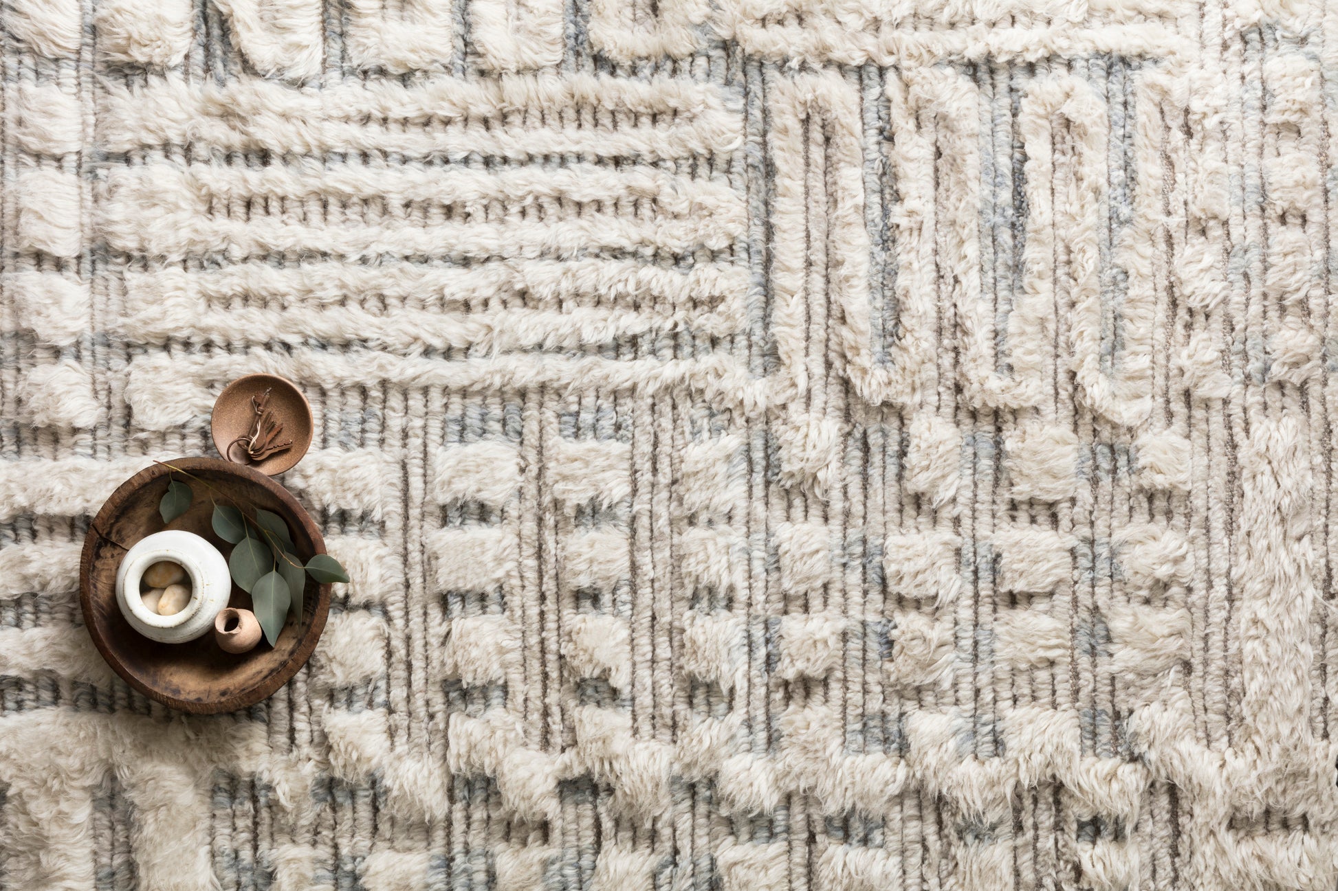 Loloi Khalid Ivory / Sky Rug - Chapin Furniture