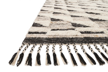 Loloi Khalid Natural / Black Rug - Chapin Furniture