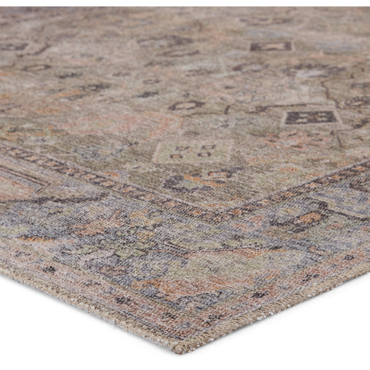 Jaipur Living Avin Oriental Green/ Blue Rug - Chapin Furniture