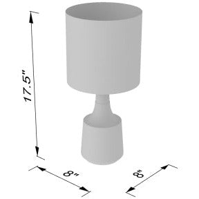 Kent Lamp- Ivory - Chapin Furniture