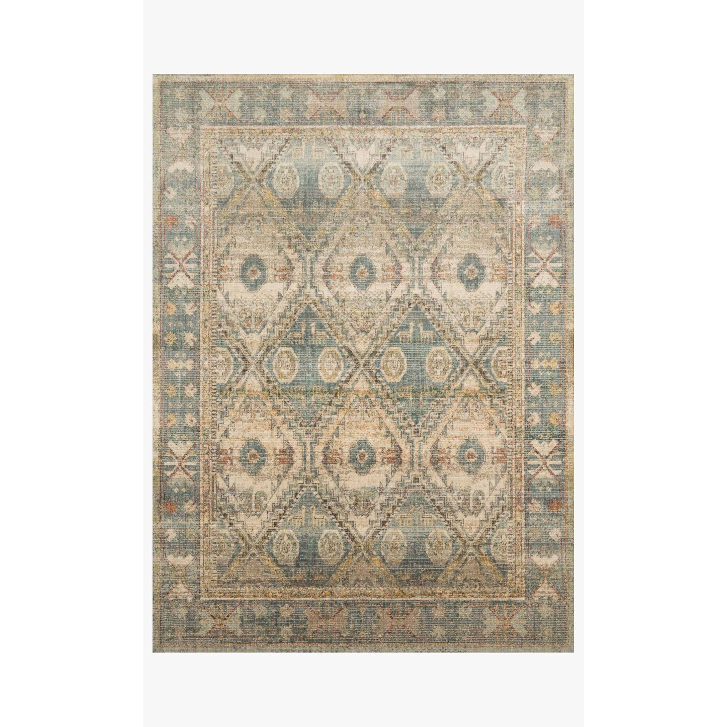 Magnolia Home Linnea Natural/Sky Rug - Chapin Furniture
