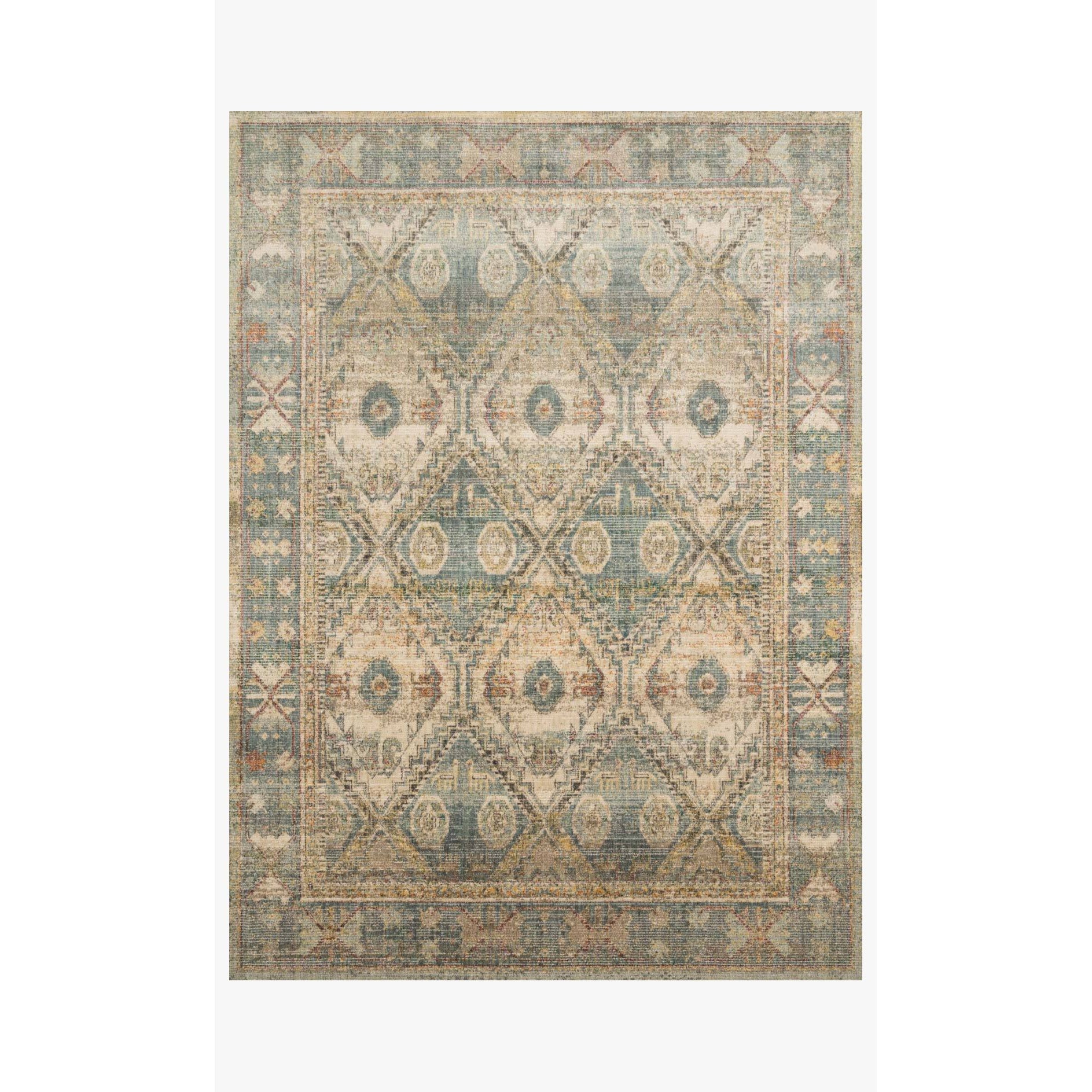 Magnolia Home Linnea Natural/Sky Rug - Chapin Furniture