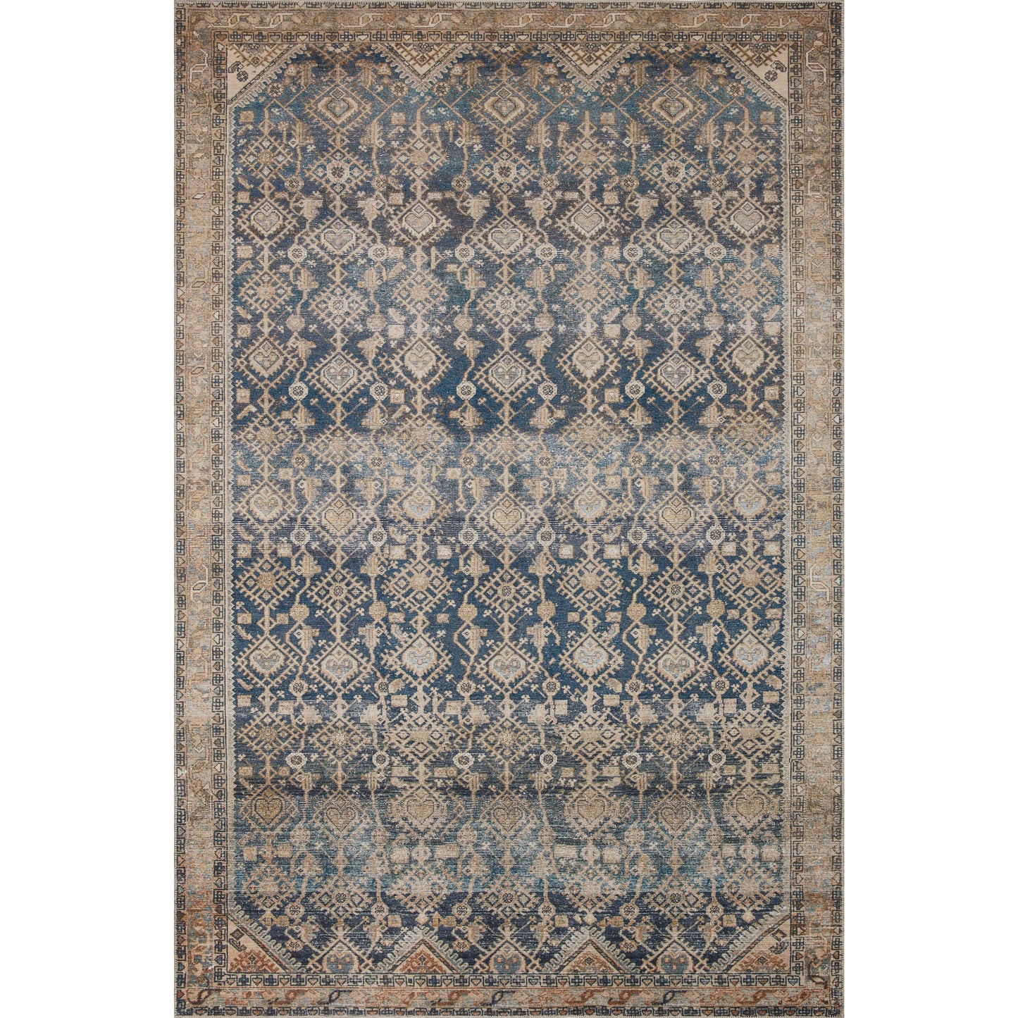Magnolia Home Lenna Indigo Natural Rug - Chapin Furniture