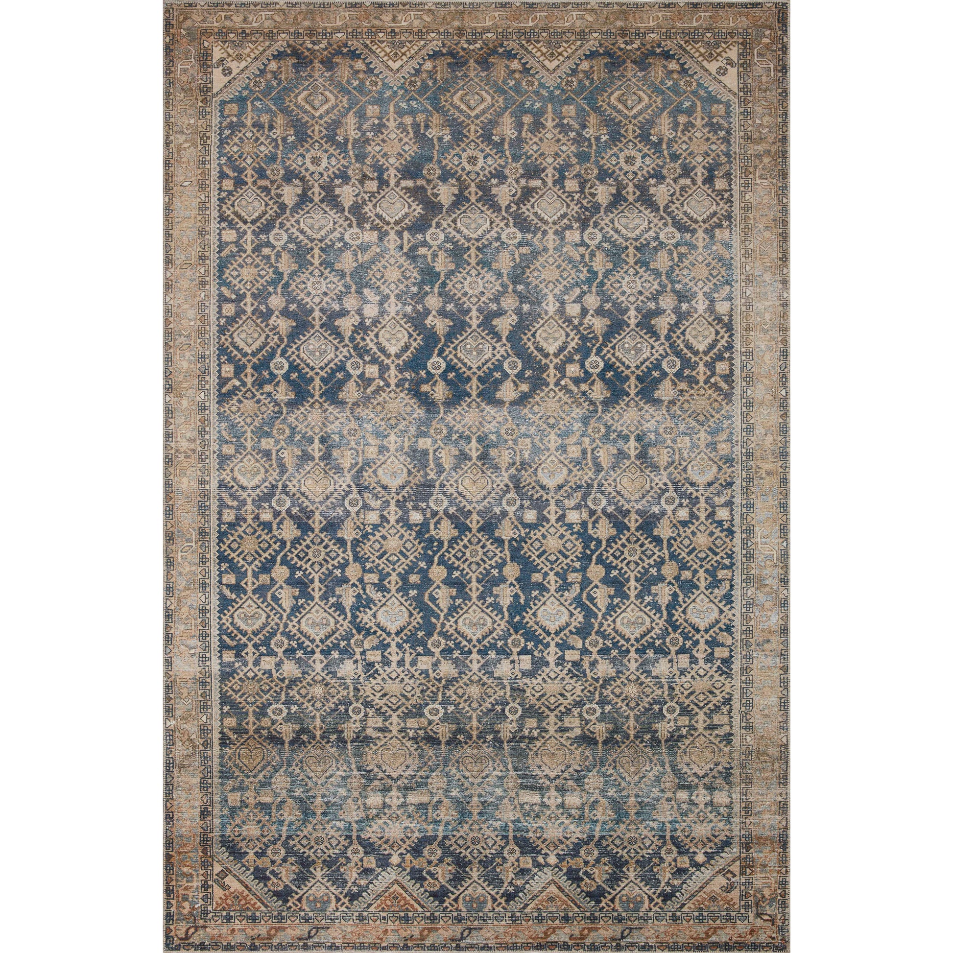 Magnolia Home Lenna Indigo Natural Rug - Chapin Furniture