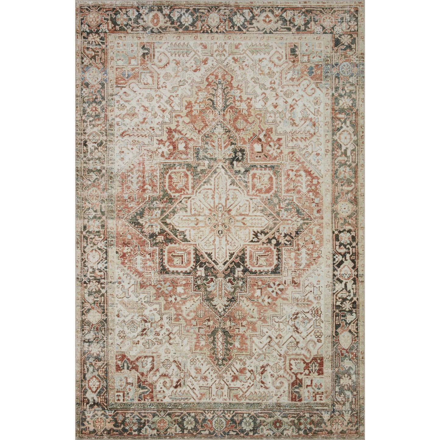 Magnolia Home Lenna Rust Charcoal Rug - Chapin Furniture