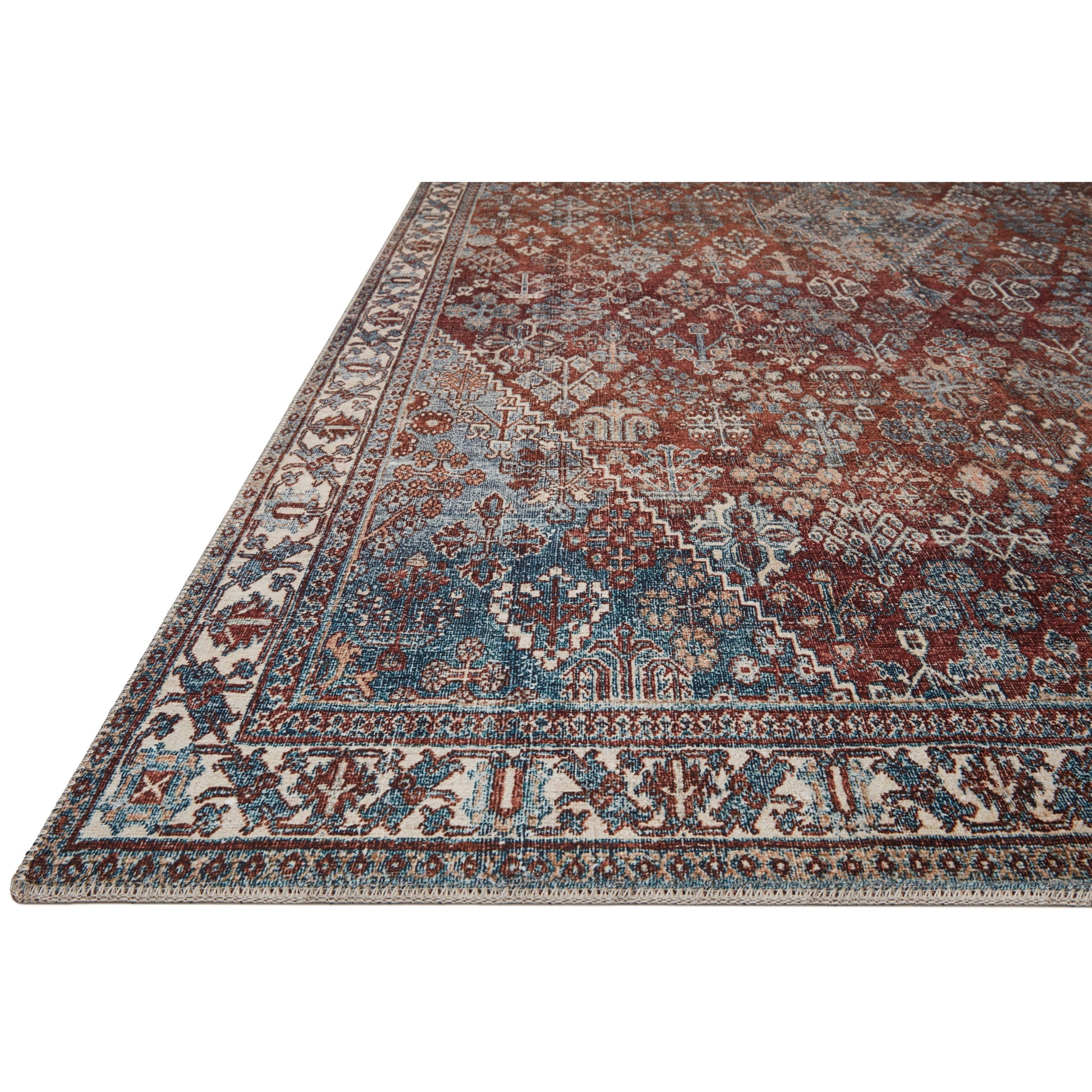 Magnolia Home Lenna Brick Sky Rug - Chapin Furniture