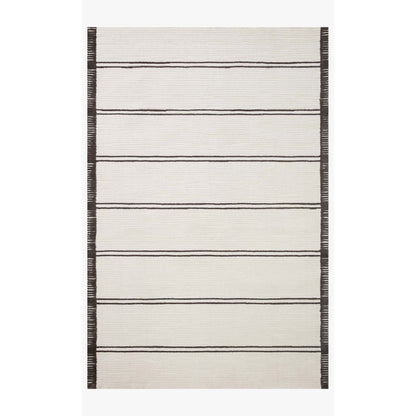 Magnolia Home Logan White/Mocha Rug - Chapin Furniture