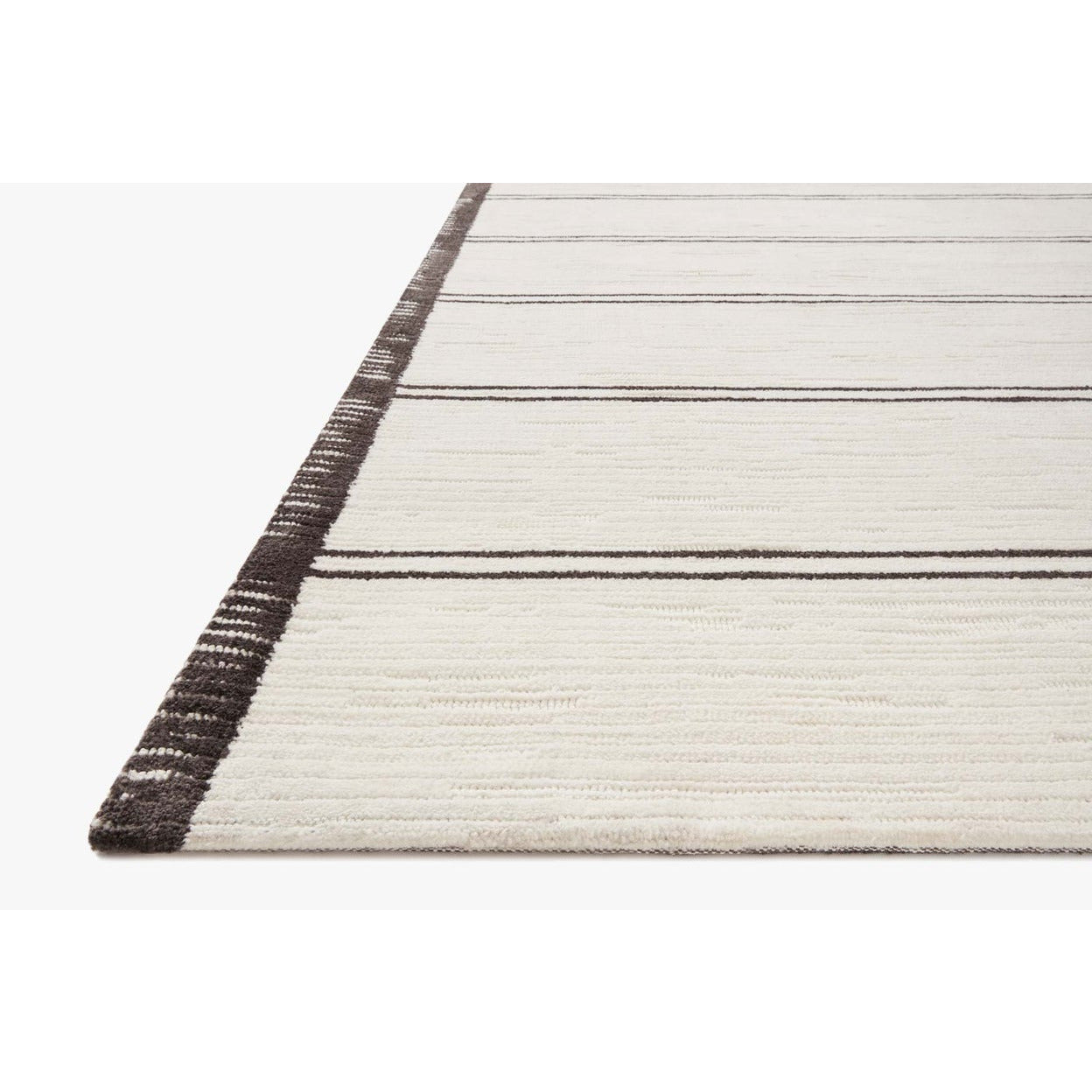 Magnolia Home Logan White/Mocha Rug - Chapin Furniture