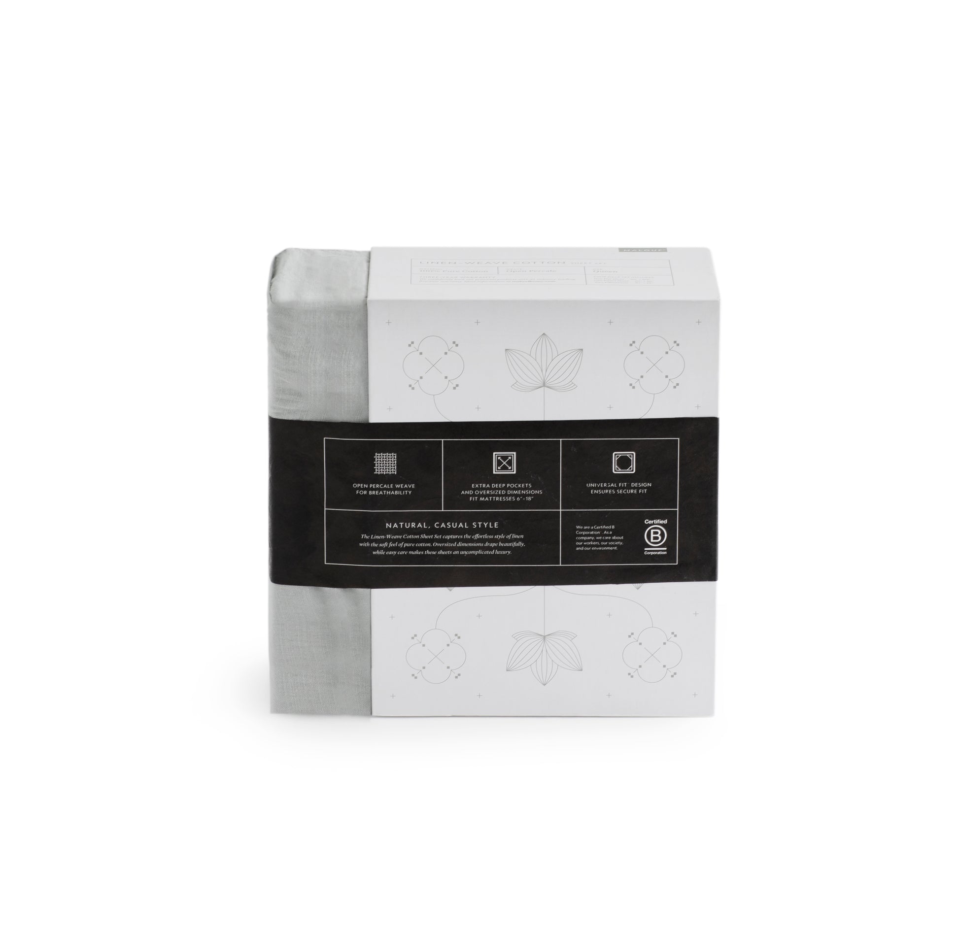 Linen-Weave Cotton Sheet Set - Chapin Furniture