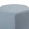 Jaipur Living Sacha Solid Blue/ White Hexagon Pouf - Chapin Furniture