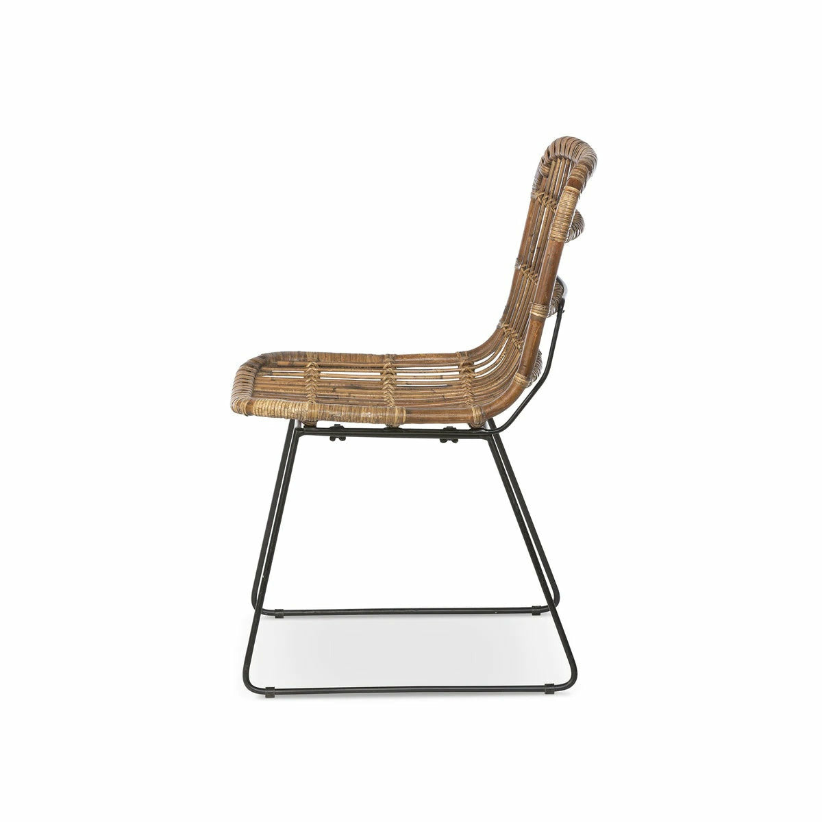 Miller Rattan and Iron Dining Chair - Chapin Furniture