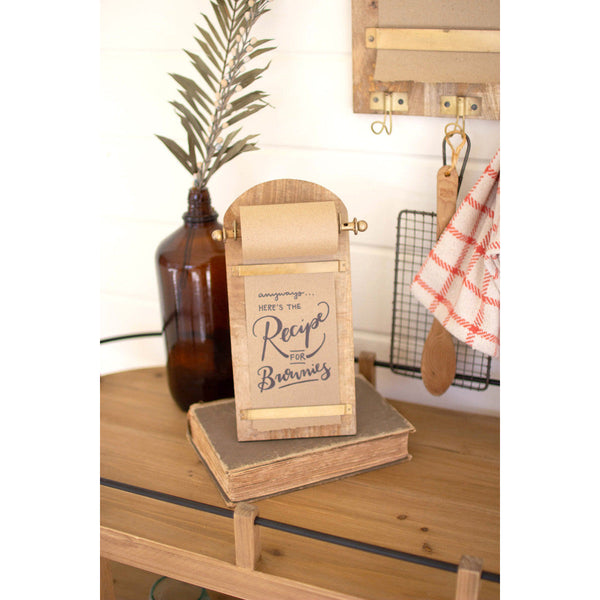Wooden Table Top Note Roll - Chapin Furniture