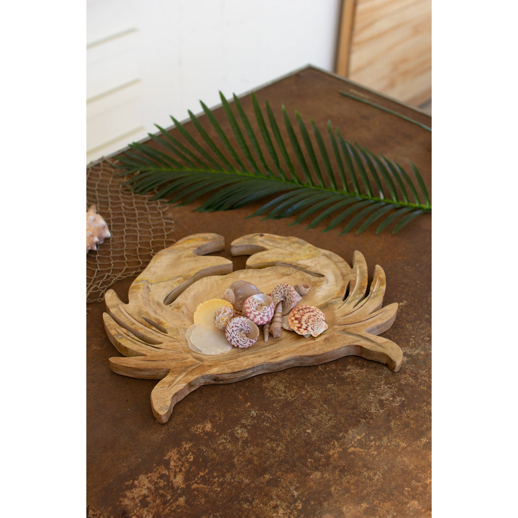 Carved Wooden Crab Platter - Chapin Furniture