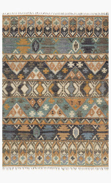 Loloi Owen Rug- Ocean / Camel - Chapin Furniture