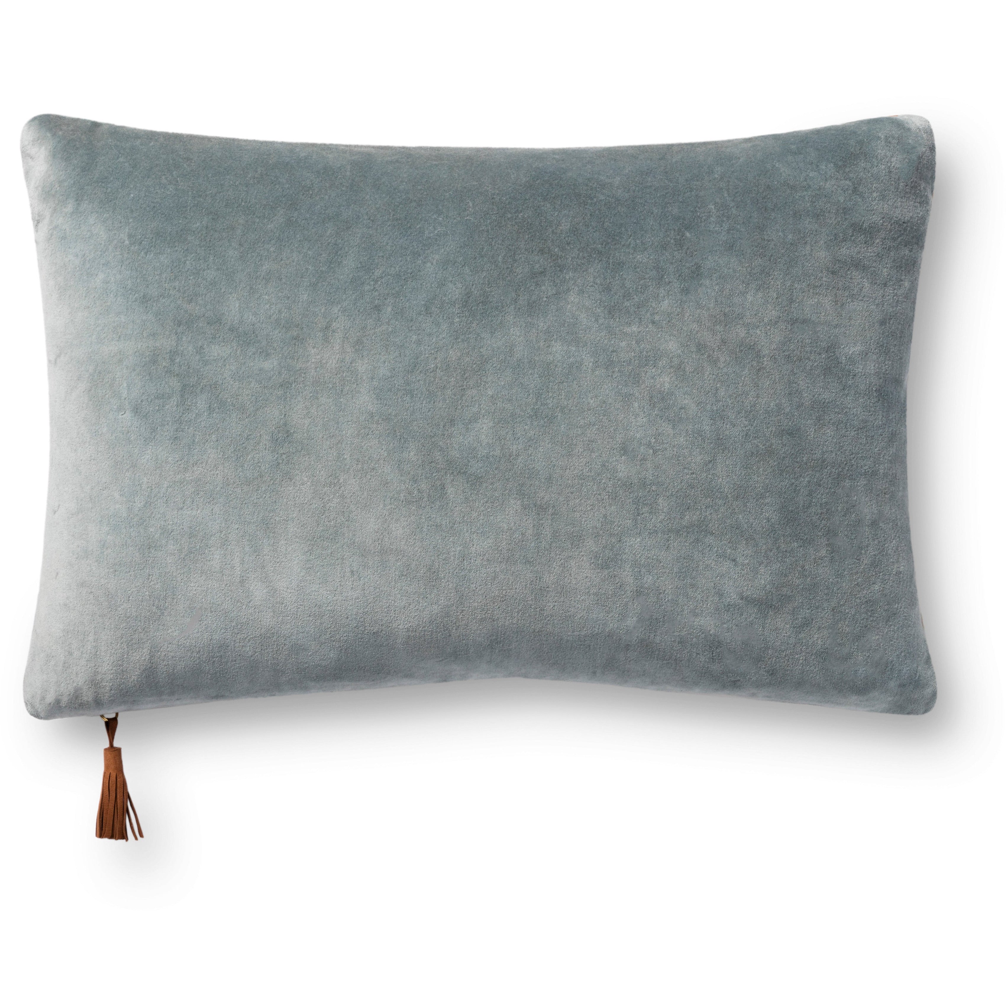 Pom Pom at Home Carter Big Pillow with Insert - Ivory/ Denim