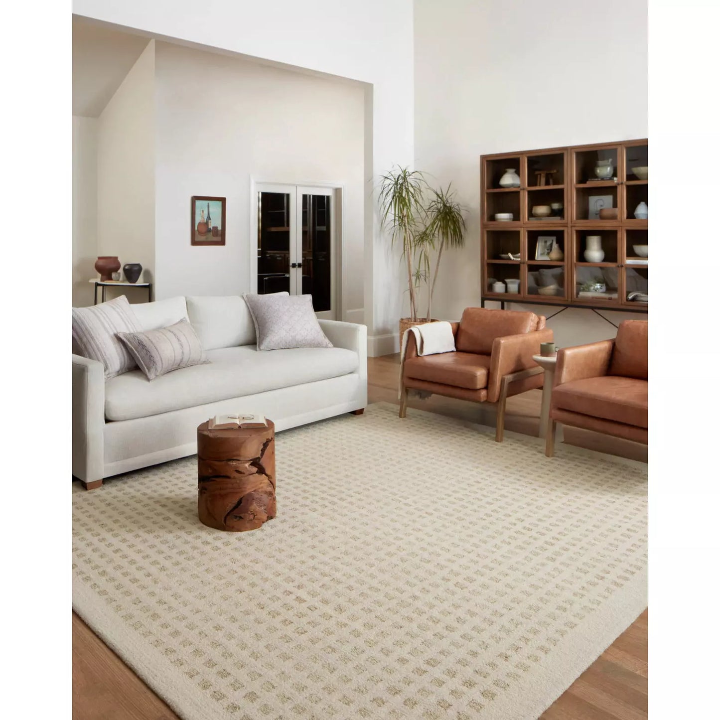 Chris Loves Julia Polly Ivory/Natural Rug - Chapin Furniture
