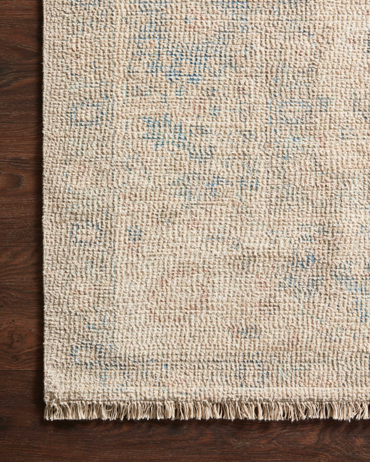 Loloi Priya Natural / Blue Rug - Chapin Furniture