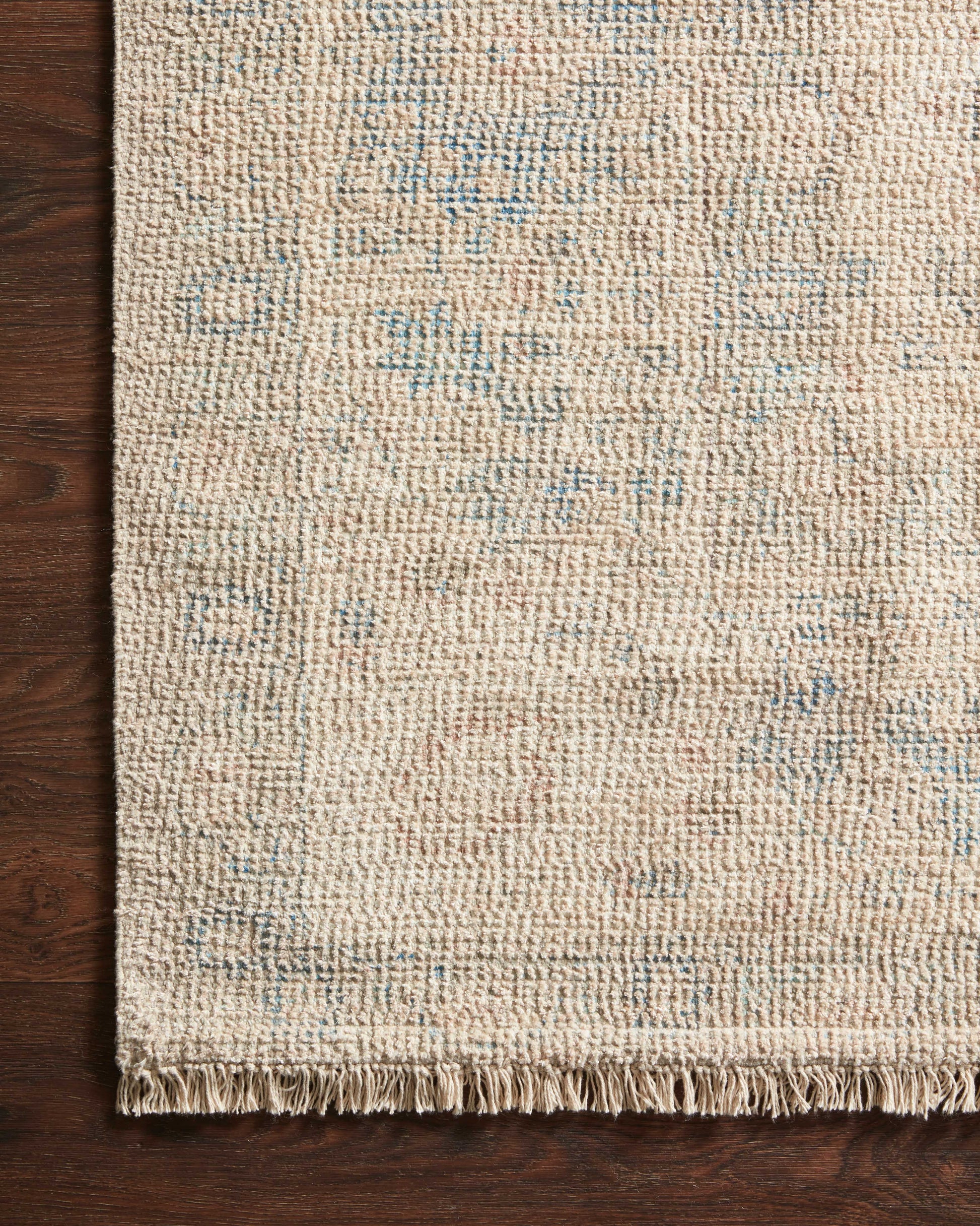 Loloi Priya Natural / Blue Rug - Chapin Furniture