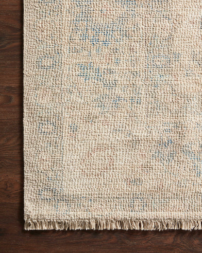 Loloi Priya Natural / Blue Rug - Chapin Furniture