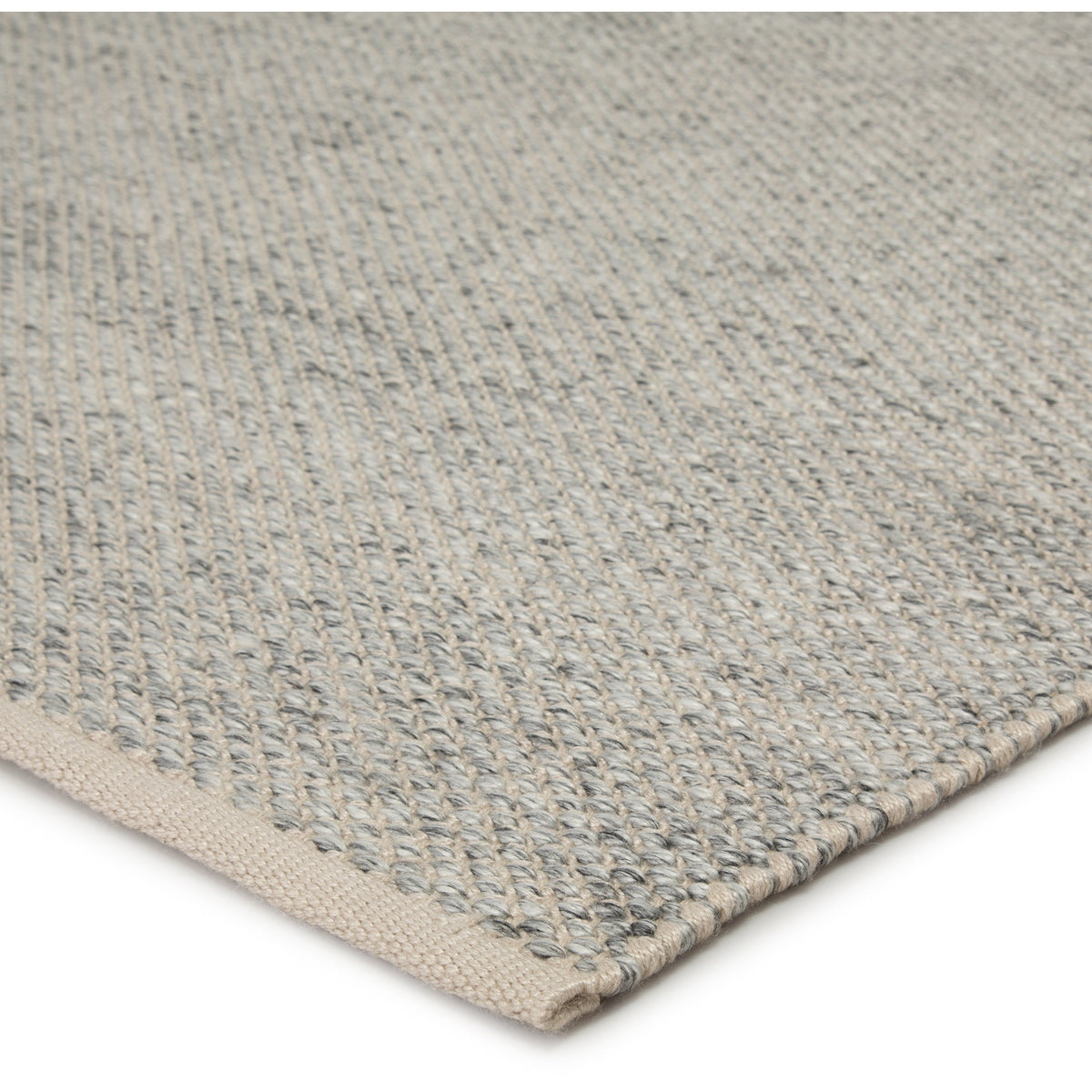 Jaipur Living Lamanda Indoor/ Outdoor Solid Light Gray/ Ivory Rug - Chapin Furniture