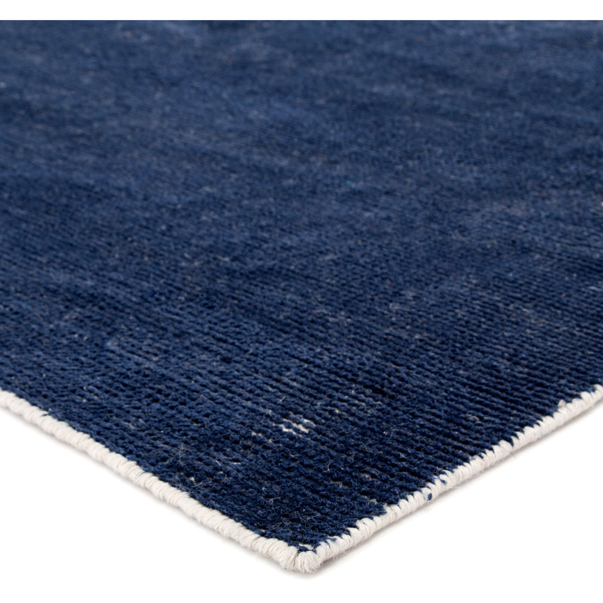 Jaipur Living Limon Indoor/ Outdoor Solid Blue/ White Rug - Chapin Furniture