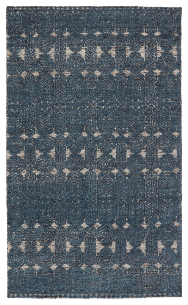 Jaipur Living Reign Abelle Hand-Knotted Medallion Teal/ White Rug - Chapin Furniture