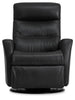 Divani Recliner- Charcoal Leather - Chapin Furniture