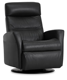 Divani Recliner- Charcoal Leather - Chapin Furniture