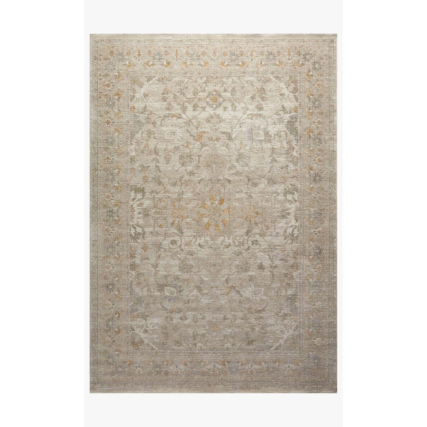 Chris Loves Julia Rosemarie Ivory/Natural Rug - Chapin Furniture