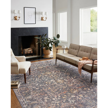 Chris Loves Julia Rosemarie Graphite/Multi Rug - Chapin Furniture
