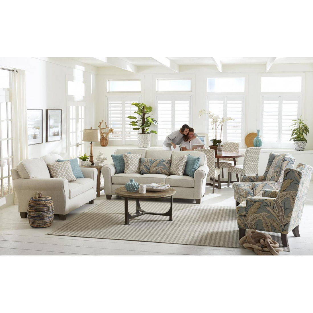 Annabel Sock Arm Sofa-Customizable - Chapin Furniture