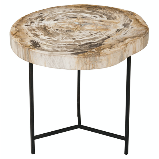 Riley Petrified Wood Accent Table- Medium - Chapin Furniture