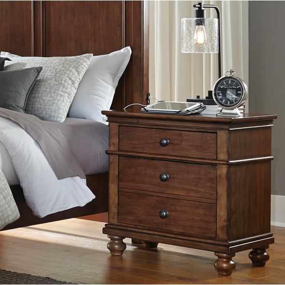 Oxford 2 Drawer Nightstand- Multiple Finish Options - Chapin Furniture