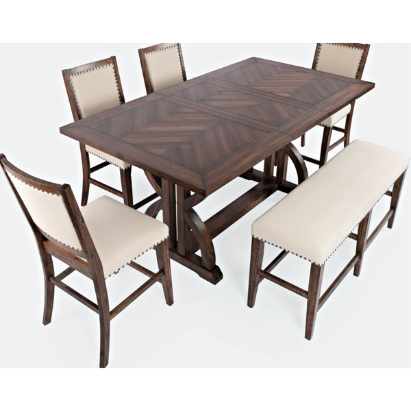 Fairview Counter 6 Piece Dining Set- Multiple Finish Options - Chapin Furniture