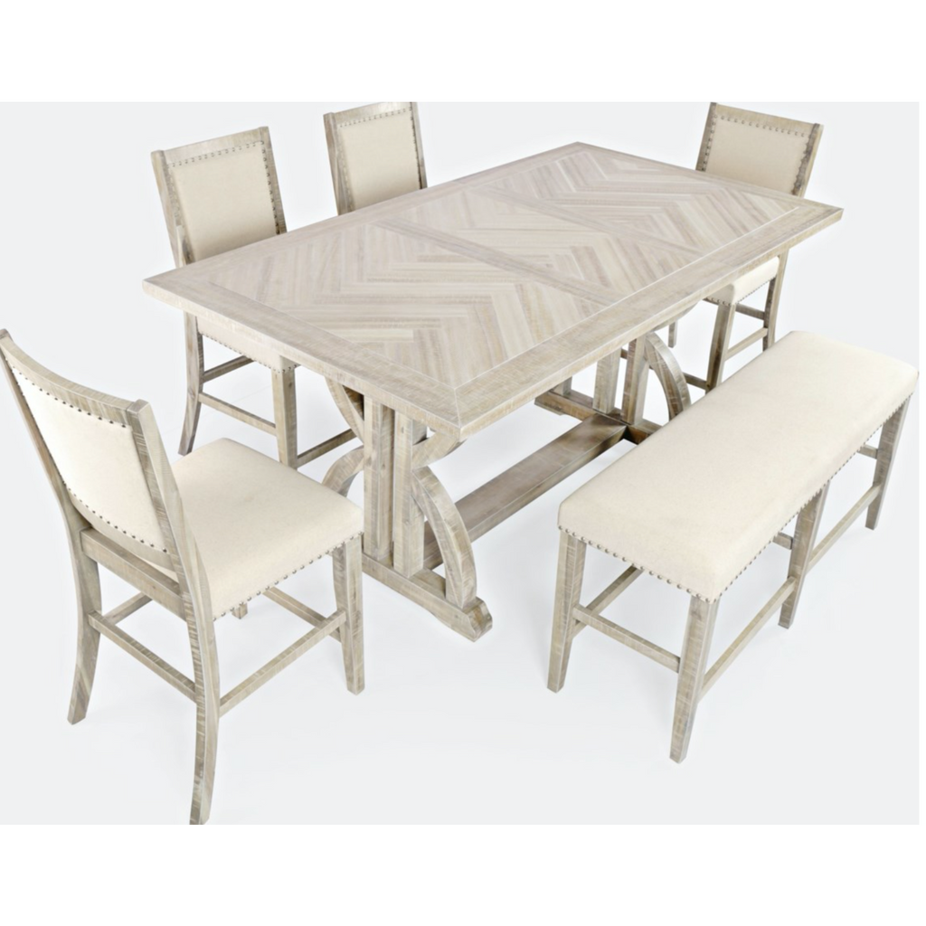 Fairview Counter 6 Piece Dining Set- Multiple Finish Options - Chapin Furniture