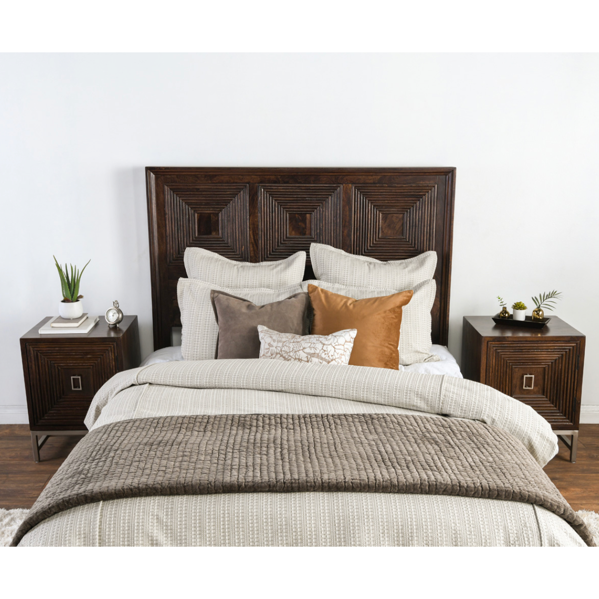 Mason Taupe Duvet Cover - Chapin Furniture