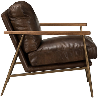 Christopher Club Chair Antique Brown - Chapin Furniture