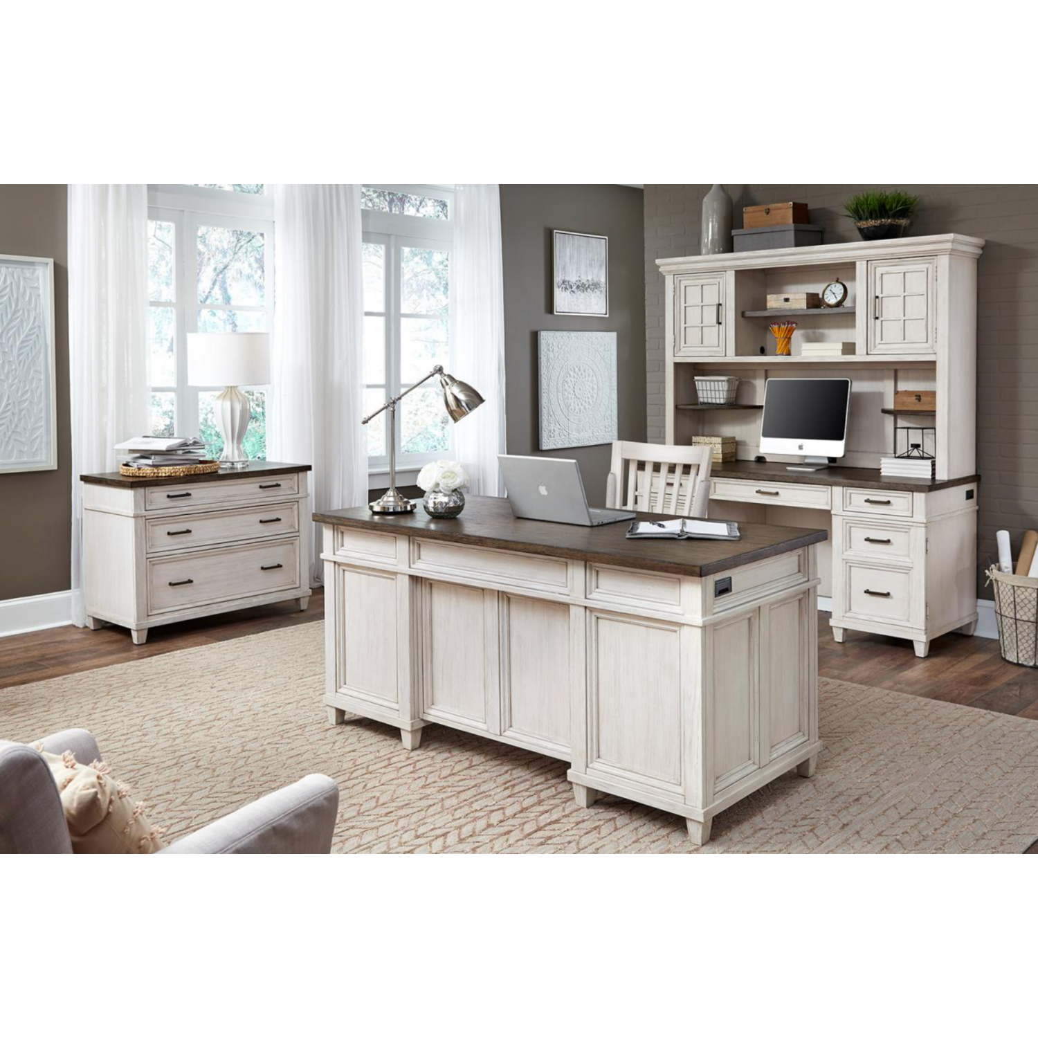 Caraway 66" Executive Desk - Thumbnail 5