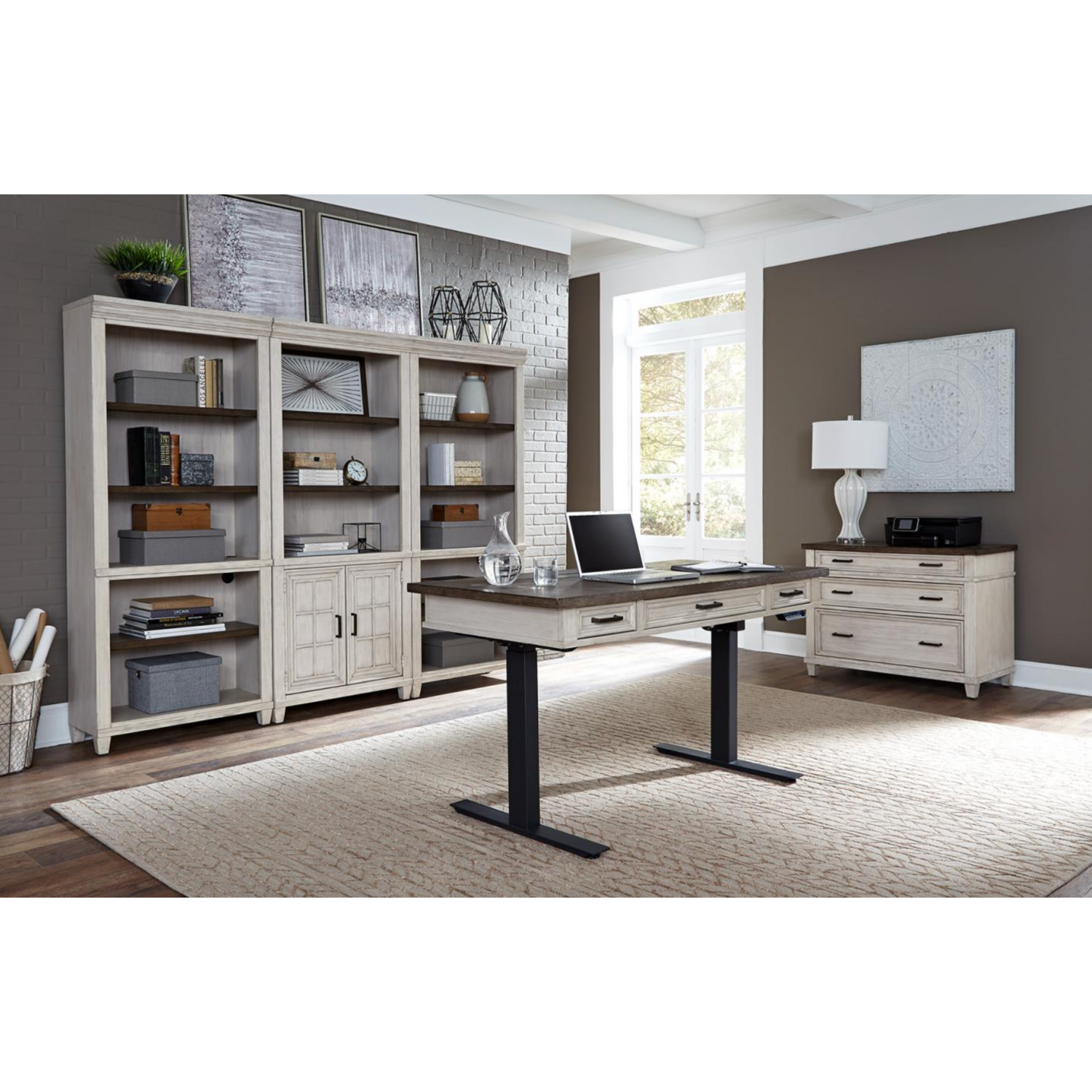 Caraway 60" Lift Desk Top and Base