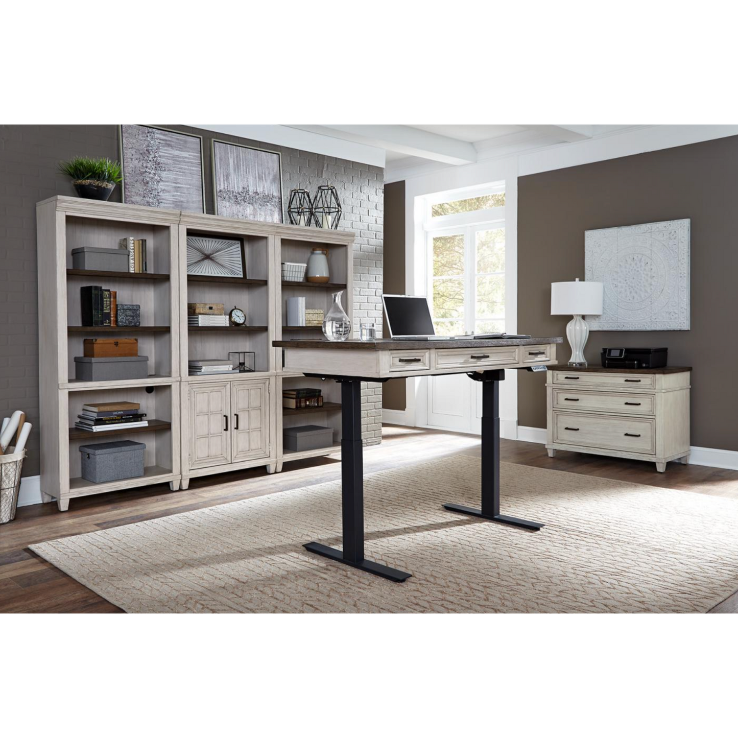 Caraway 60" Lift Desk Top and Base - Chapin Furniture