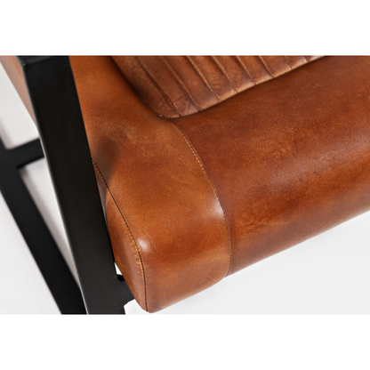 Maguire Leather Accent Chair - Chapin Furniture