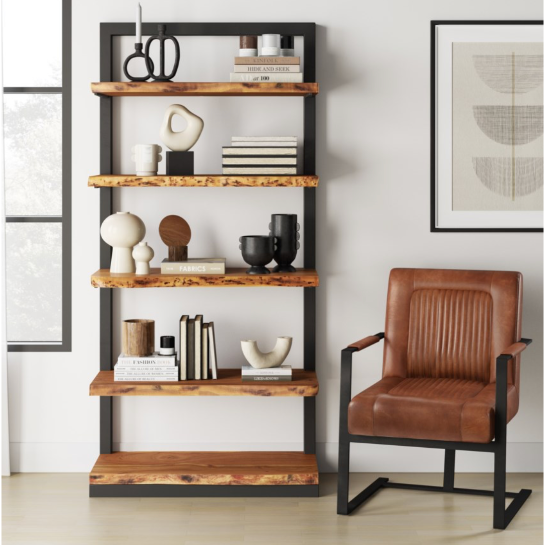 Maguire Leather Accent Chair - Chapin Furniture